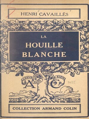 cover image of La houille blanche